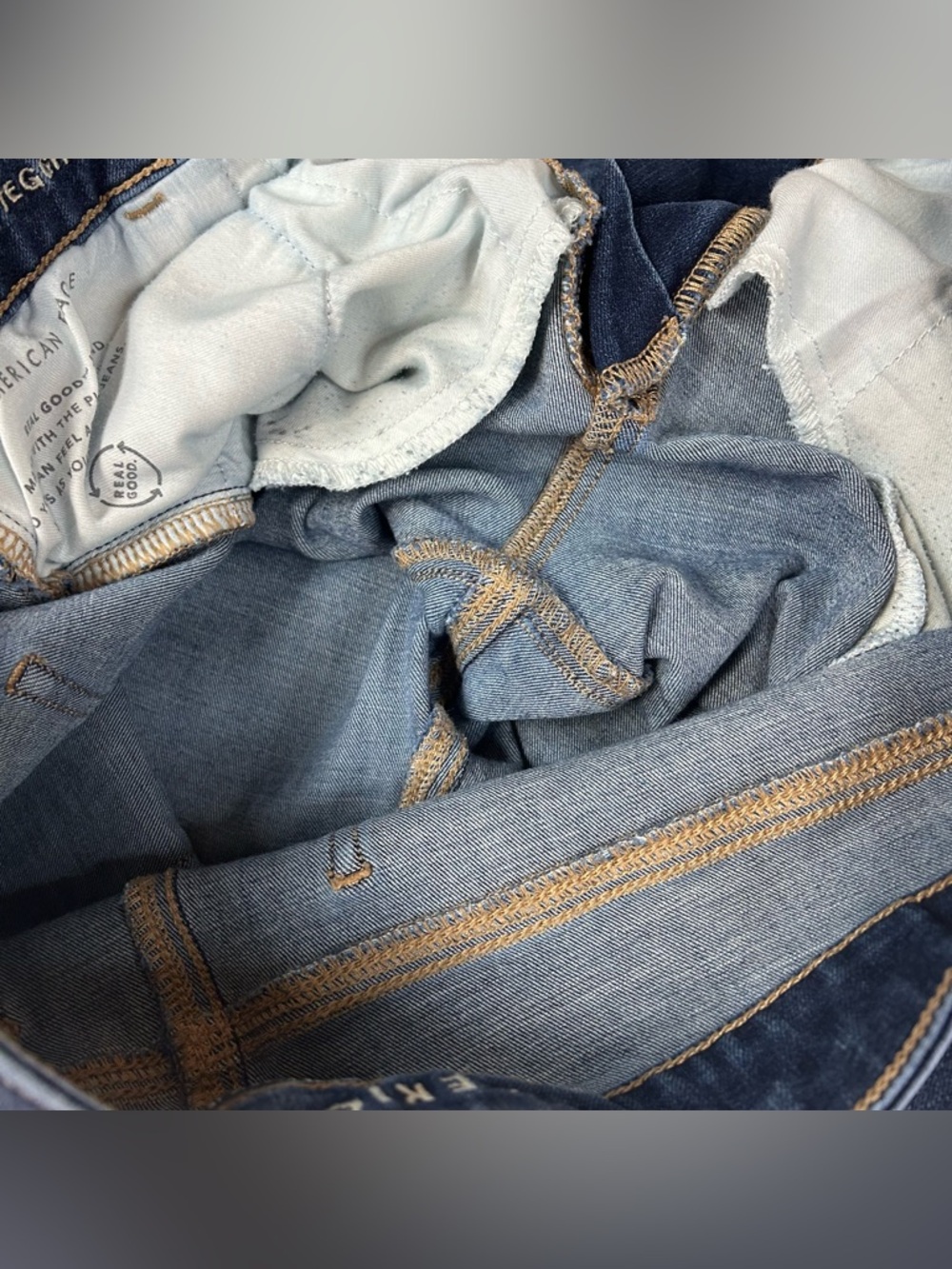 American Eagle Women’s Size 14 Super Hi Rise Jegging Jeans Dream Dark Wash #0573 - Picture 7 of 13